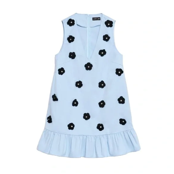 Sister Jane Capri Crochet Flower Mini Dress - Picture 1 of 5